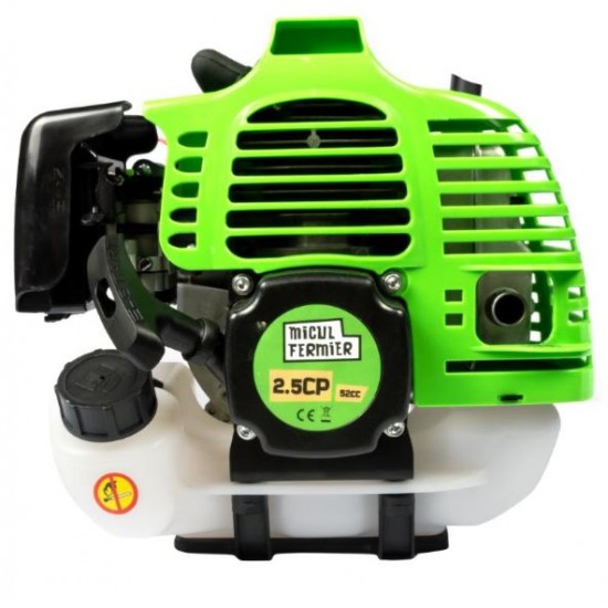 Motocositoare Micul Fermier 2.5CP, 52CC, motor benzina 2T, pornire rapida, 3 accesorii, tija 28mm