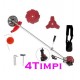 BUZZ Motocoasa 4 Timpi VÖKNER T5600-P, RED, 62cc, 7.5cp, 4 Sisteme Taiere