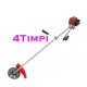 BUZZ Motocoasa 4 Timpi VÖKNER T5600-P, RED, 62cc, 7.5cp, 4 Sisteme Taiere