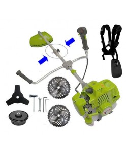 Motocoasa R-CRAFT Verde FOLDABLE RACING EDITION 6.8CP, 52cc + 4 Sisteme Taiere