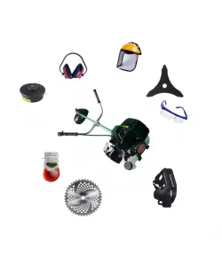 Motocoasa pe benzina CAMPION 7* Professional, 8 Accesorii Incluse, 12000RPM, 58CC, 8.5CP, NEAGRA