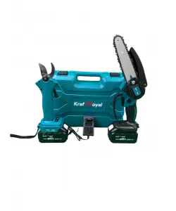 Pachet pentru Gradinarit, Kraft Royal , Foarfeca + Mini Drujba, 36V, 8Ah, 2 Acumulatori, 2 lanturi Pachet pentru Gradinarit, Kraft Royal , Foarfeca + Mini Drujba, 36V, 8Ah, 2 Acumulatori, 2 lanturi