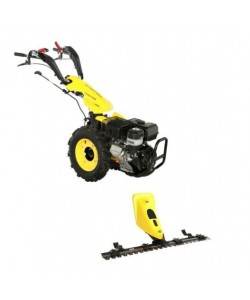 ProGARDEN Campo U16 motocultor multifunctional 14CP, benzina, EU V, pornire la sfoara, 3+2 viteze, reductor + BC120M bara cosire mobila 120cm