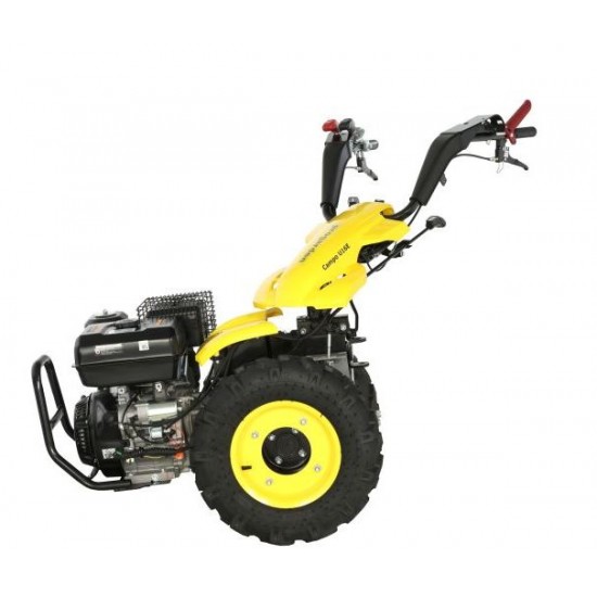 ProGARDEN Campo U16E motocultor multifunctional 14CP, benzina, EU V, pornire electrica, 3+2 viteze, reductor + FT90 freza tractata 900mm + BC120M bara cosire mobila 120cm