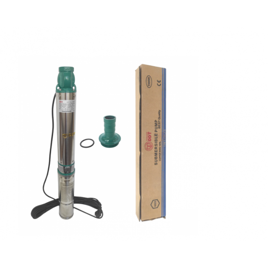 Pachet Pompa submersibila de mare adancime, DDT, QJD120-1.5, 1500 W, Inox, 8 + Presostat electronic automat DDT LS6, 1.1kW