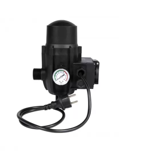 Pachet Pompa submersibila de mare adancime, DDT, 4SDM3-20, 2500 W, 20 turbine, 12 m³/h Inox, 30 m cablu + Presostat electronic automat DDT, LS-4