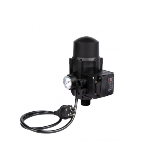 Pachet Pompa submersibila de adancime, DDT, QJD2-8, 1100 W, 8 turbine, Inox + Presostat electronic automat DDT, LS-4