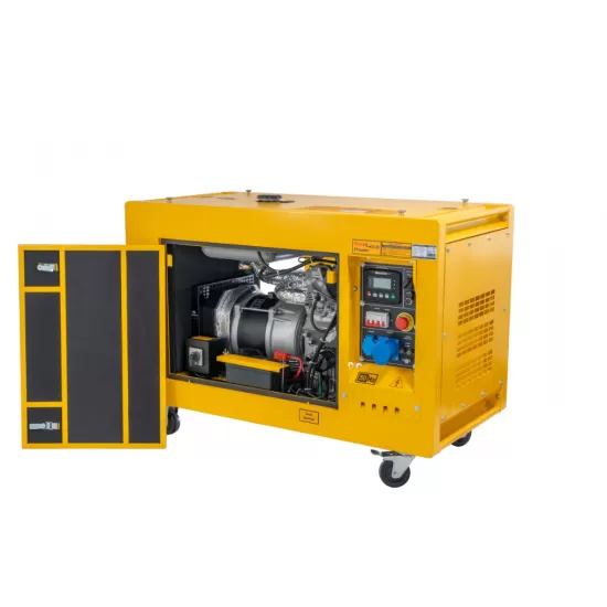 Generator profesional Stager YDE15000TA-TA3, 11.5 kW, DualPower 230-400V, insonorizat, diesel, 3000rpm, pornire electrica