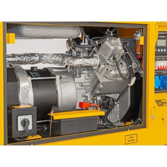 Generator profesional Stager YDE15000TA-TA3, 11.5 kW, DualPower 230-400V, insonorizat, diesel, 3000rpm, pornire electrica