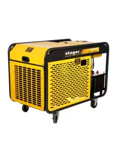 Stager YDE12E Generator open-frame 10kVA, 39A, 3000rpm, monofazat, diesel, pornire electrica