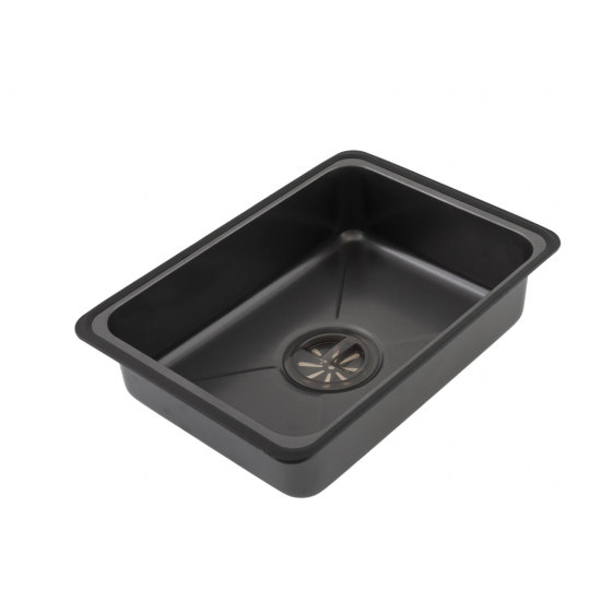 Chiuveta multifunctionala din inox MH7546-SET-06  nano black, honeycomb, seria Decor MIXXUS