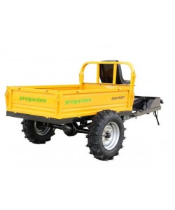 ProGARDEN Alpine RM500T Remorca cu tractiune G2, 500kg, 1 osie, prindere bolt pentru motocultor, roti profil agricol 6.00-12, 4 prezoane