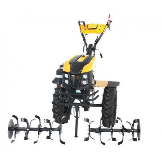 ProGARDEN Campo 1873 Alpine V2 motocultor 18CP, 2+1 trepte, 3+1+1 freze, roti 6.00-12, benzina, EU V, pornire electrica, 2 prize putere
