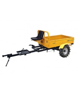 ProGARDEN Campo RM500CT remorca 500kg minitractor, 1 osie, prindere cupla, roti profil agricol 6.00-12