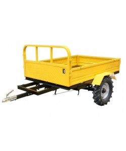 ProGARDEN Campo RM500CT remorca 500kg minitractor, 1 osie, prindere cupla, roti profil agricol 6.00-12