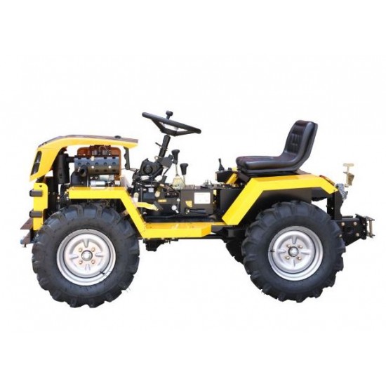 ProGARDEN Campo T12 Minitractor G2.1 4x4, 12CP, diesel, hidraulica fata-spate, roti 6.00-12