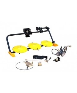 ProGARDEN Cositoare frontala rotativa cu 3 discuri pentru minitractoare Campo T12 G2, G2.1