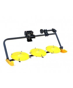 ProGARDEN Cositoare frontala rotativa cu 3 discuri pentru minitractoare Campo T12 G2, G2.1