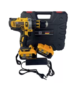 Trusa Bormasina cu percutie German Meister, 128V, 8Ah, 2 acumulatori, incarcator, Mandrina Metalica Trusa Bormasina cu percutie German Meister, 128V, 8Ah, 2 acumulatori, incarcator, Mandrina Metalica