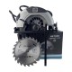 Fierastrau circular de mana German Meister, albastru, 1600W, 4700RPM, Diametru Disc 185mm