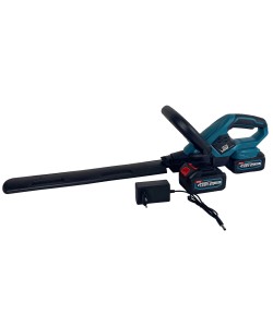 Foarfeca de tuns gard viu si copaci, German Meister, 2 acumulatori, 128V 8Ah, Albastru