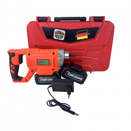 Vibrator pentru beton German Meister. cu 2 Acumulatori 128V, 10Ah