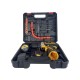 Bormasina - Autofiletanta cu percutie German Meister, 12V, trusa 26 accesorii, 2 acumulatori Galbena