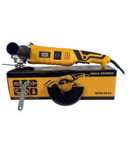 Polizor unghiular, ( Flex electric ), German Meister 1600W, diametru disc max 125mm, 10000Rpm, Galben, Variator viteza