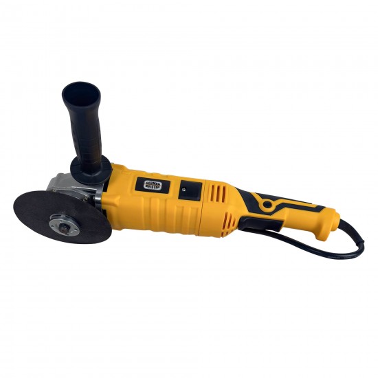 Polizor unghiular, ( Flex electric ), German Meister 1600W, diametru disc max 125mm, 10000Rpm, Galben, Variator viteza