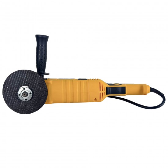 Polizor unghiular, ( Flex electric ), German Meister 1600W, diametru disc max 125mm, 10000Rpm, Galben, Variator viteza
