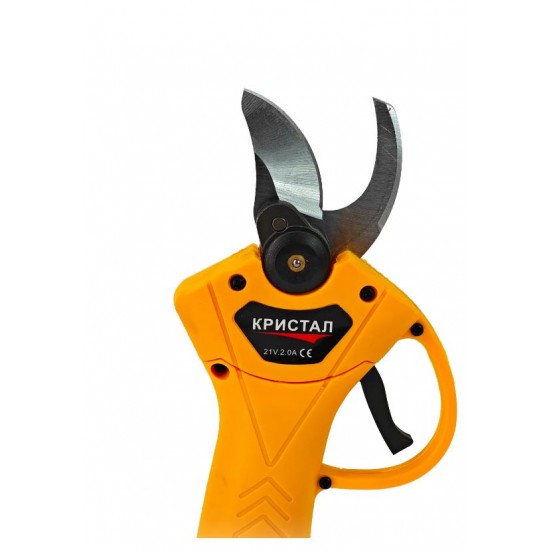Foarfeca electrica pentru vita de vie, crengi DDT-CRISTAL, cu 2 Acumulatori 21 V, 2000 mAh