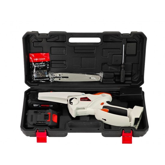 Mini drujba cu 2 acumulatori DDT-MUSTANGG, 21 V, 2 Ah, Model nou, Lama & Lant 6"