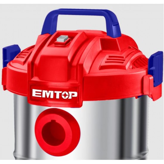 Aspirator electric 12L, curatare umeda si uscata, filtru HEPA - EVCR0801, EMTOP