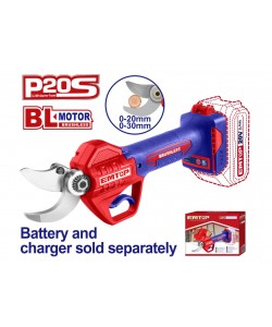 Foarfeca electrica pentru vie fara acumulator si incarcator, motor fara perii (brushless), 20/30mm -EMTOP
