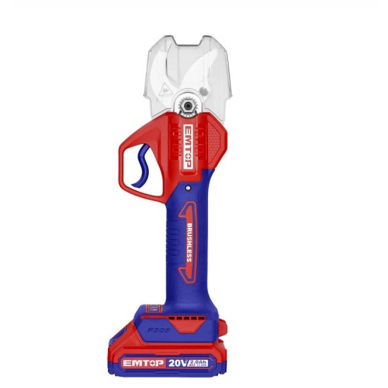 Foarfeca dreapta cu 1 acumulator 2.0AH, 20-30mm, cutie de transport - ELSL203051, EMTOP
