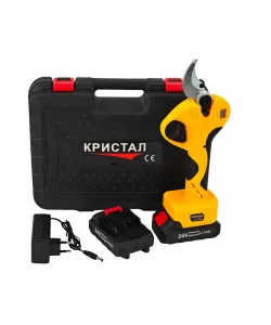 Foarfeca de gradina cu acumulator DDT-CRISTAL, 24 V, 2 Ah, deschidere max 45 mm, indicator procentaj baterie Foarfeca de gradina cu acumulator DDT-CRISTAL, 24 V, 2 Ah, deschidere max 45 mm, indicator procentaj baterie