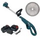Motocoasa electrica German Meister, 2 acumulatori, 128V, 8Ah + 1 disc vidia
