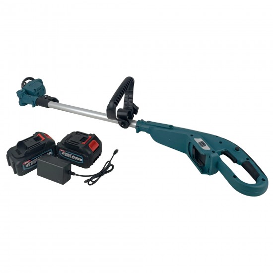 Motocoasa electrica German Meister, 2 acumulatori, 128V, 8Ah + 1 disc vidia