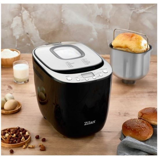 Masina de facut paine Zilan ZLN5213 Negru, putere 550W, ecran digital, coacere ajustabila