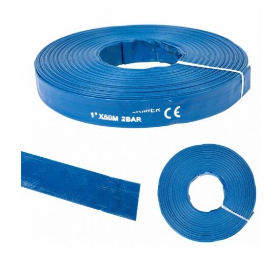 Furtun apa refulare Flat PVC 1" 50 M