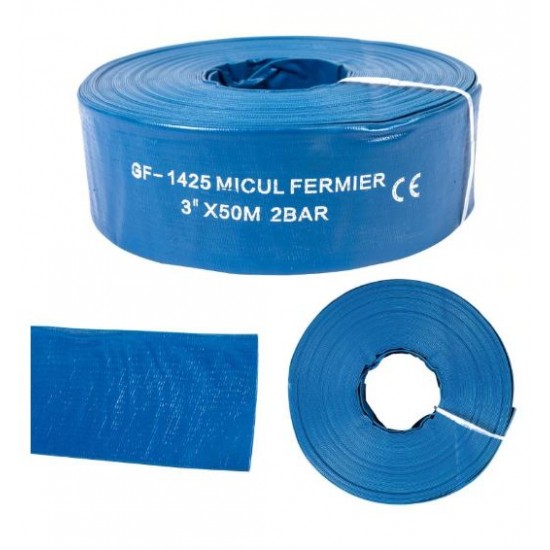 Furtun apa refulare Flat PVC 3" 50M