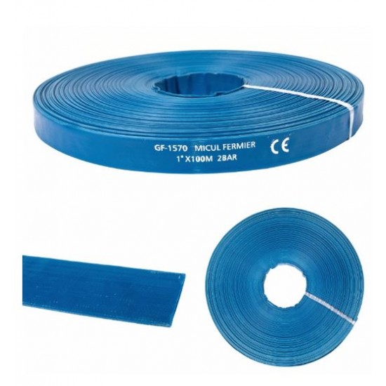Furtun apa refulare Flat PVC 1'' 100m