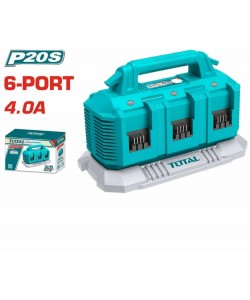 Incarcator baterii TOTAL 20V LI-ION P20S-6 PORTURI