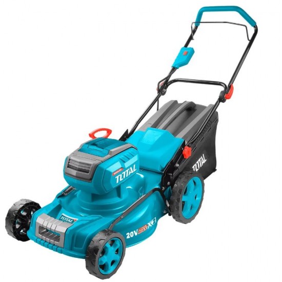 Masina de tuns iarba TOTAL pe acumulatori , 40V, diametru taiere 46cm, cos colector 60L, 2 acumulatori 5Ah si incarcator dublu inclus