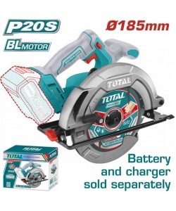 Fierastrau circular de mana TOTAL, 185mm, LI-ION, 20V (NU INCLUDE ACUMULATOR)