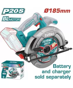 Fierastrau circular de mana TOTAL, 185mm, LI-ION, 20V (NU INCLUDE ACUMULATOR)