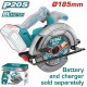 Fierastrau circular de mana TOTAL, 185mm, LI-ION, 20V (NU INCLUDE ACUMULATOR)
