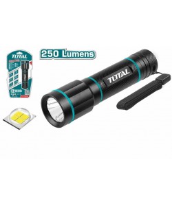 Lanterna portabila din aluminiu Total Industrial, 250 lumeni