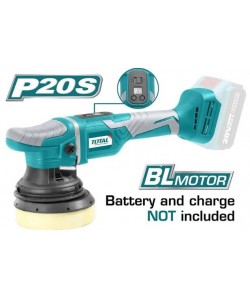 Polizor pentru polisat Total, 20V - 125mm, reglaj electronic al turatiei(NU INCLUDE ACUMULATORI)