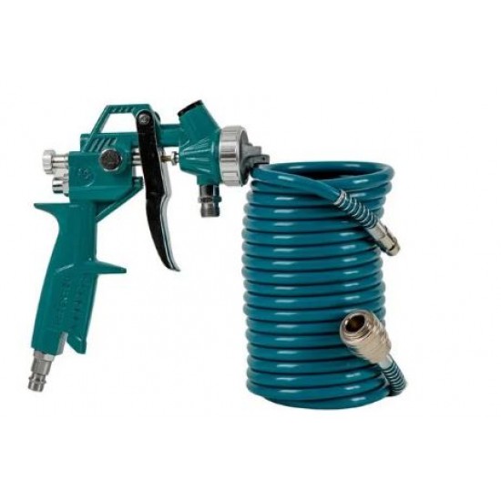 Kit 5 piese TOTAL pentru: suflat, umflat, spalat, vopsit si furtun 5m pentru compresor